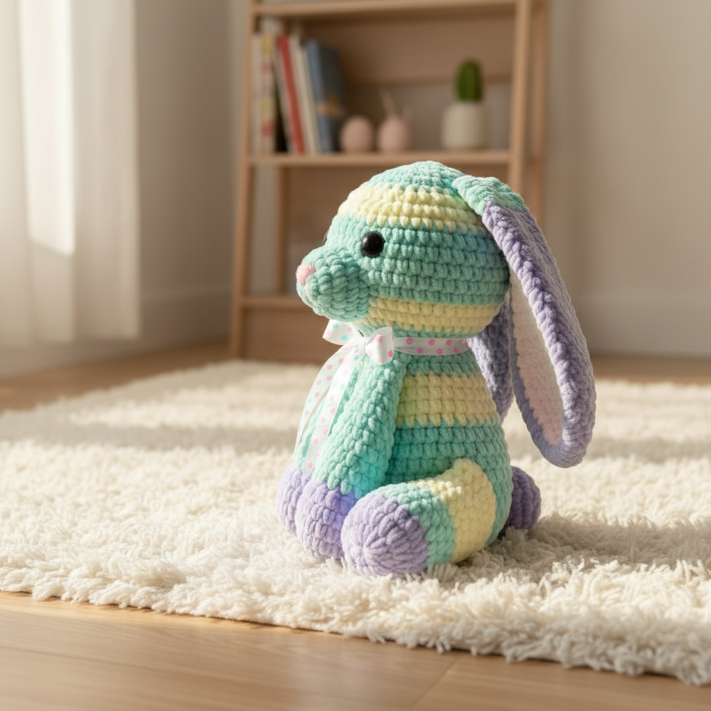 Bunny Amigurumi Pattern, Easter Bunny Crochet Pattern PDF