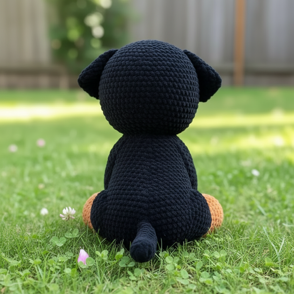 Rottweiler Crochet Pattern, Dog Amigurumi PDF, Realistic Dog Plush Pattern