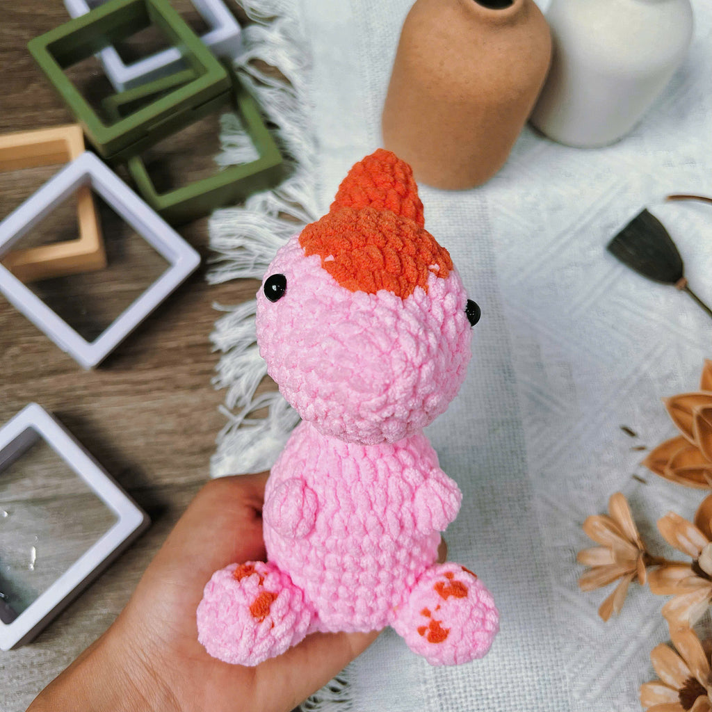 Parasaurolophus Crochet Pattern PDF, No Sew Dinosaur Amigurumi, Cute Dino Plush Tutorial