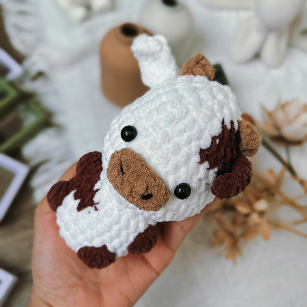 Cow Crochet Pattern PDF, No Sew Highland Cow Amigurumi Tutorial, Cute Plush Cow Crochet Pattern, Digital Download