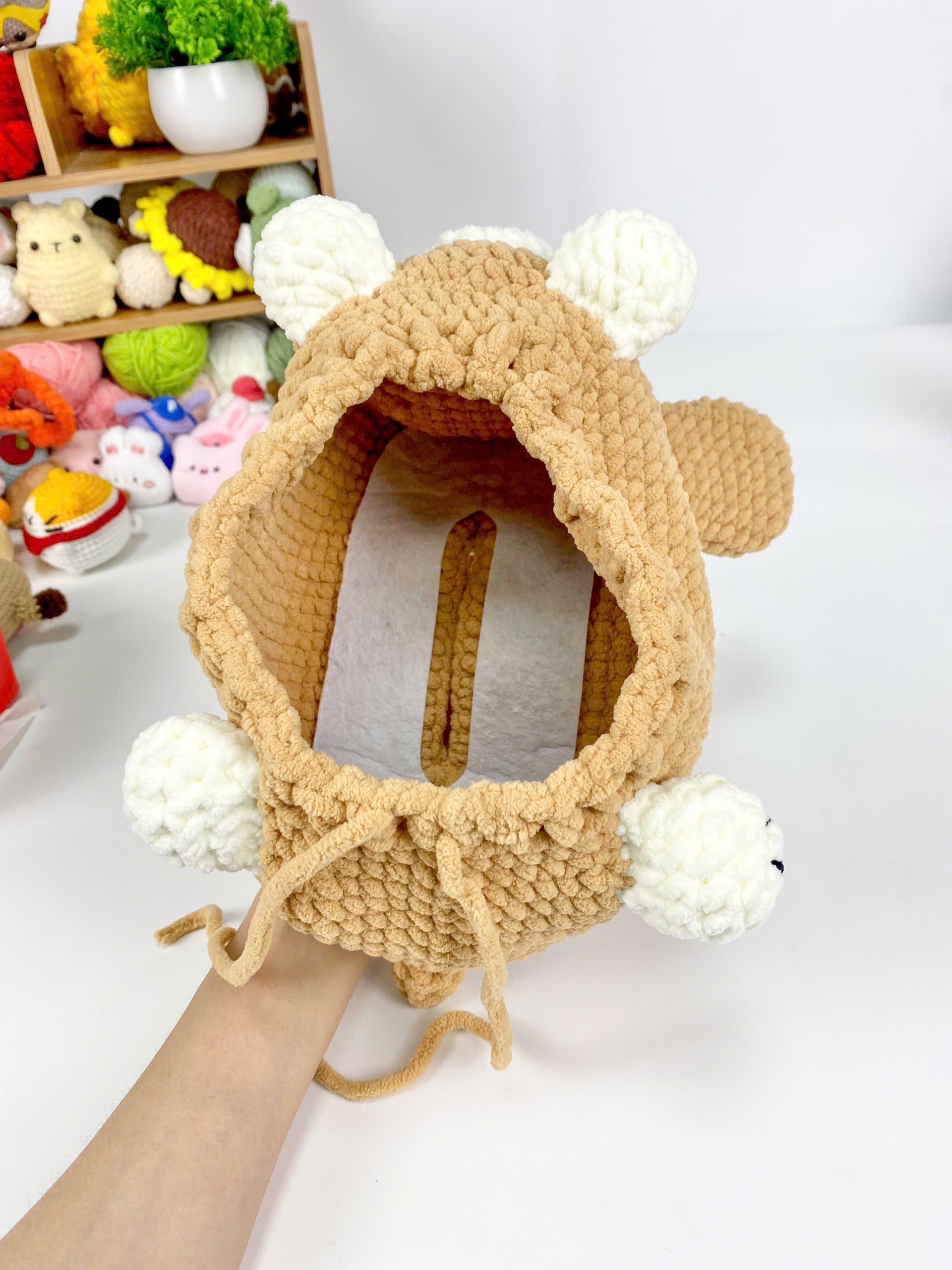 Dog Tissue Box Cover Crochet Pattern: Amigurumi PDF