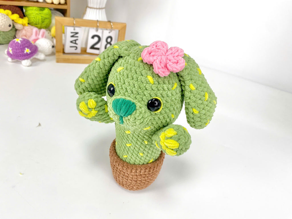 Cactus Dog Crochet Pattern: Amigurumi Plush Toy (PDF Pattern)