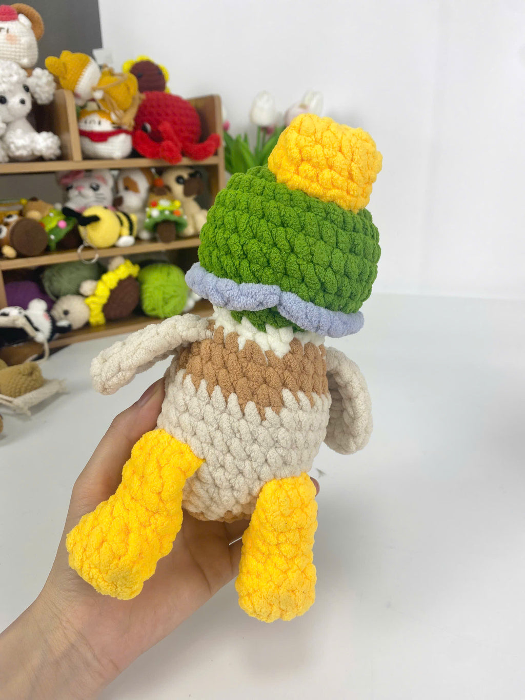 Amigurumi Mallard Duck Crochet Pattern: Sleeping Plush Toy (PDF)