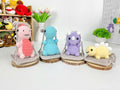Crochet Animal Keychain Pattern Bundle: 4-in-1 Amigurumi DIY (PDF Pattern)