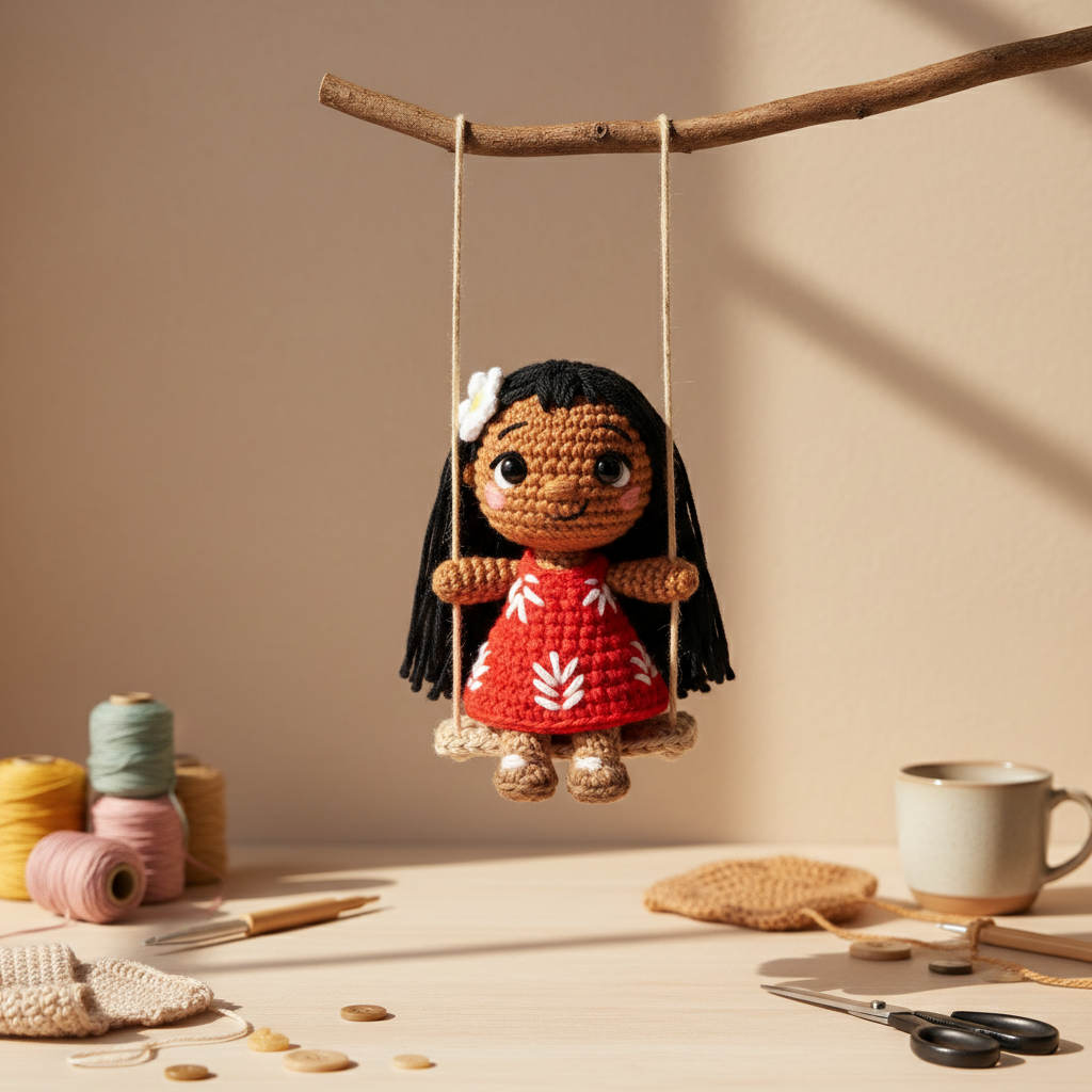 Crochet Pattern Stitch & Lilo, Amigurumi Doll Crochet Patterns, easy beginner crochet