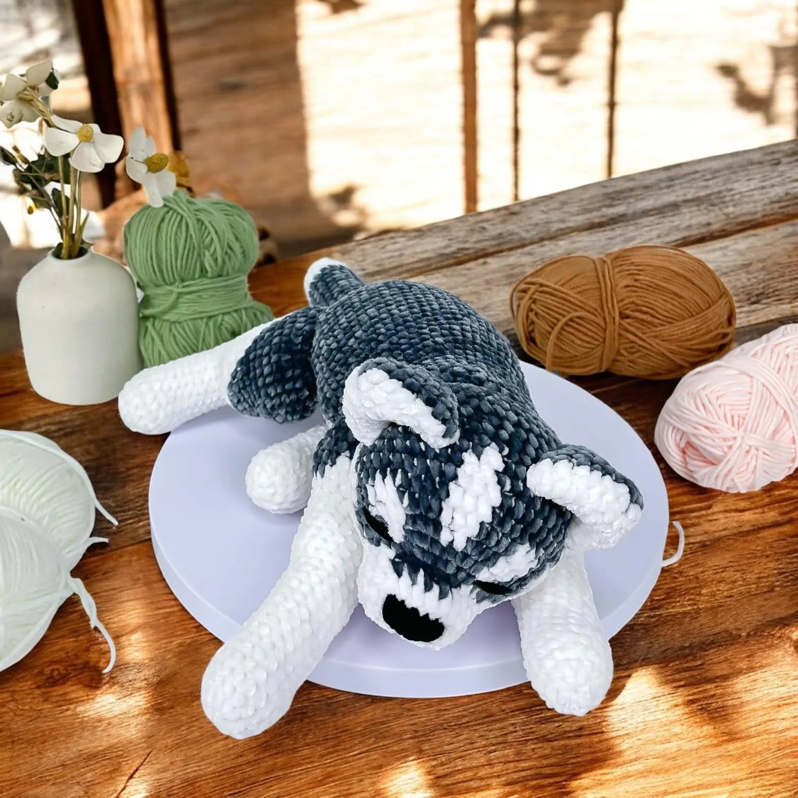 Husky Amigurumi Crochet Pattern – Beginner Friendly (Digital Download)