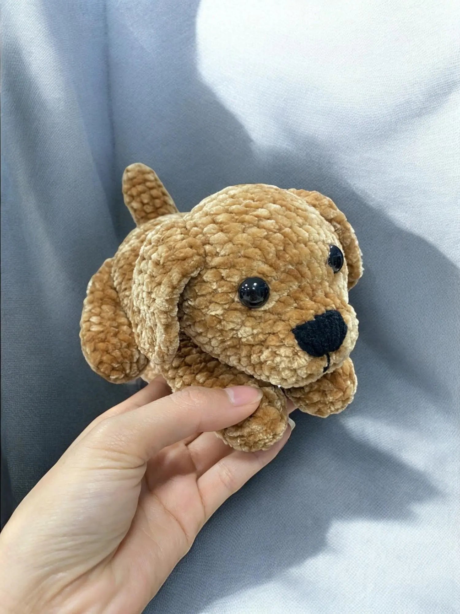 Golden Retriever Crochet Pattern: Velvet Puppy Amigurumi (PDF)