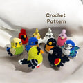 Crochet Bird Plushie Patterns: Cardinal, Bluebird, Goldfinch (PDF)