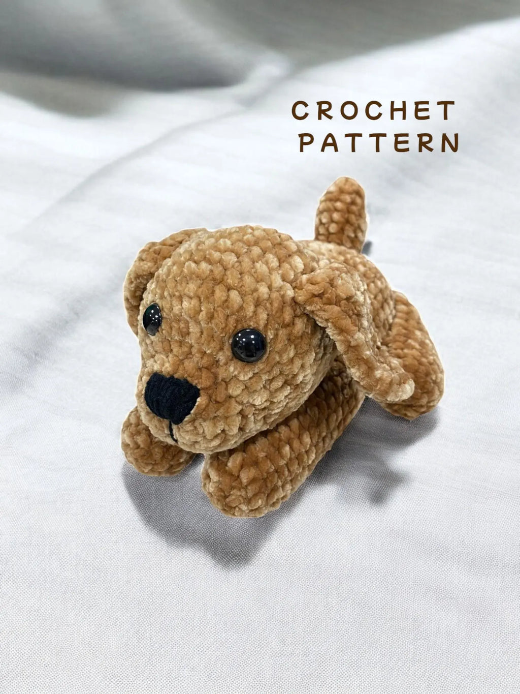 Golden Retriever Crochet Pattern: Velvet Puppy Amigurumi (PDF)