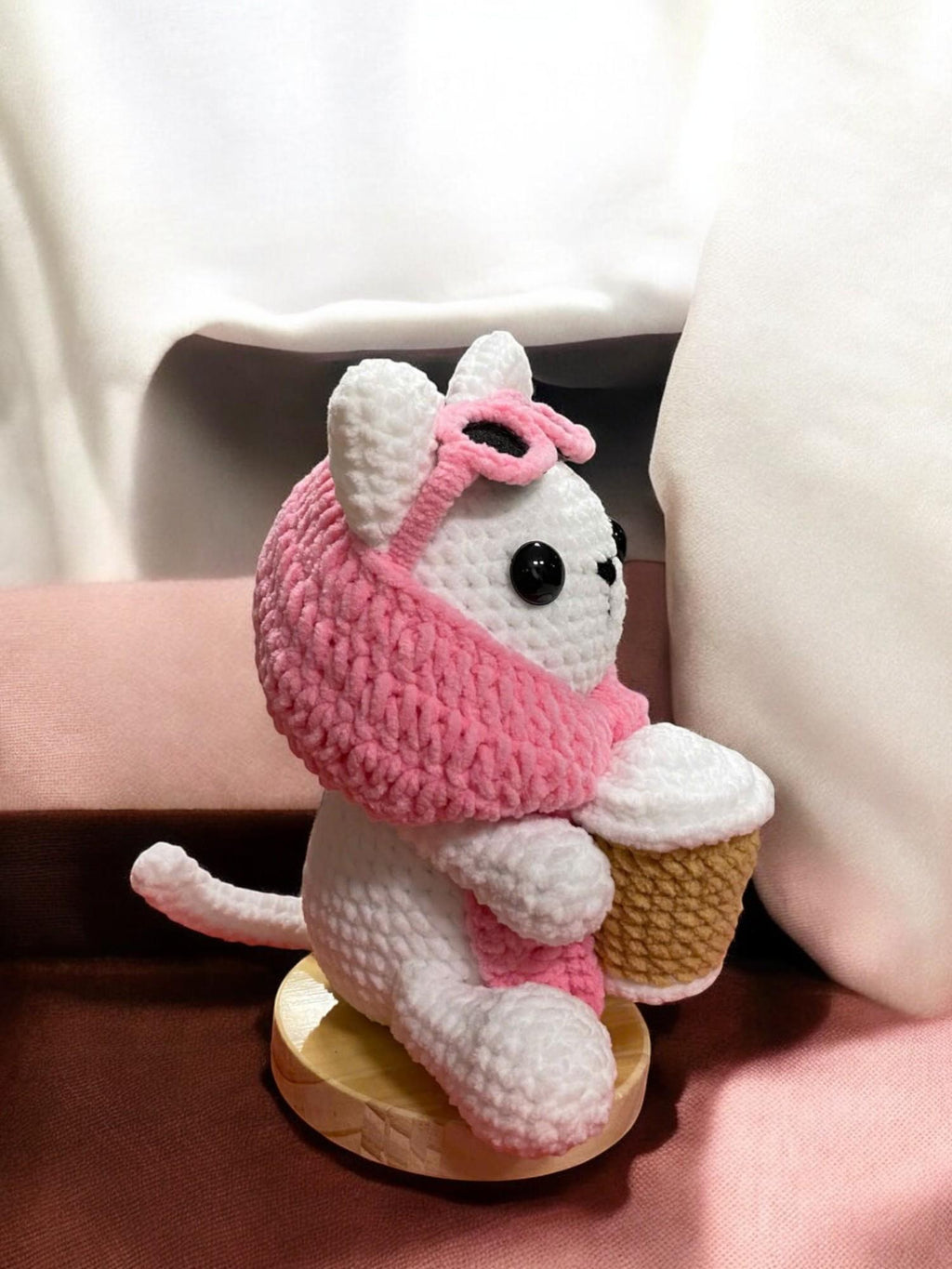 Chill Cat Amigurumi Crochet Pattern: Relaxed Plushie (PDF)