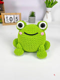 Frog Crochet Pattern PDF: Chubby Amigurumi Plush Toy (Beginner Friendly)