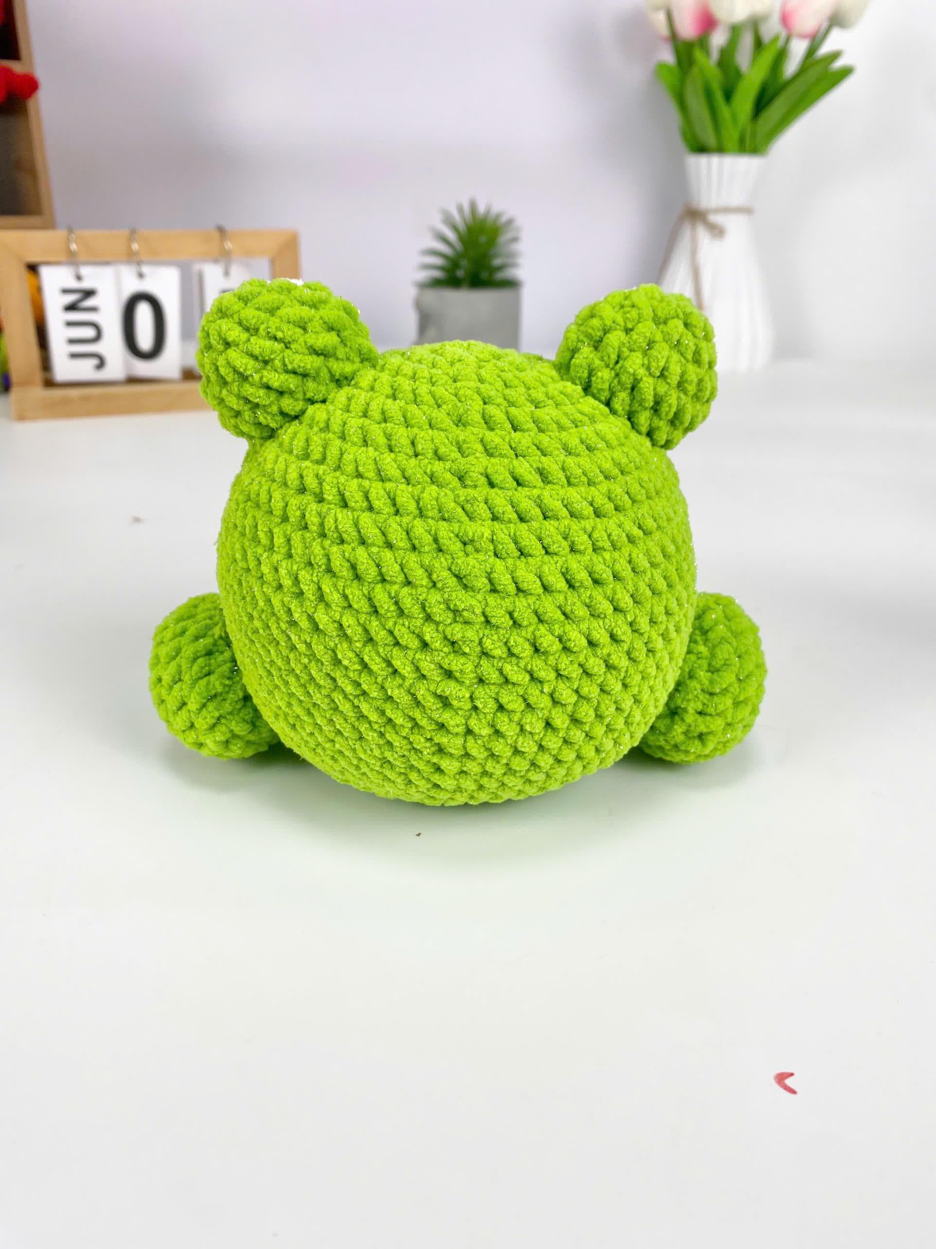 Frog Crochet Pattern PDF: Chubby Amigurumi Plush Toy (Beginner Friendly)