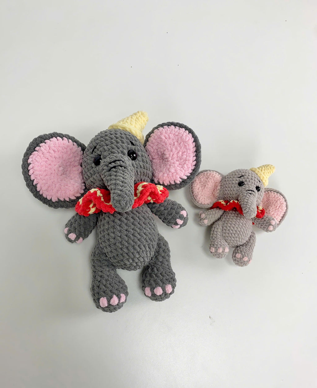 Dumbo Elephant Crochet Pattern PDF: Amigurumi Circus Toy