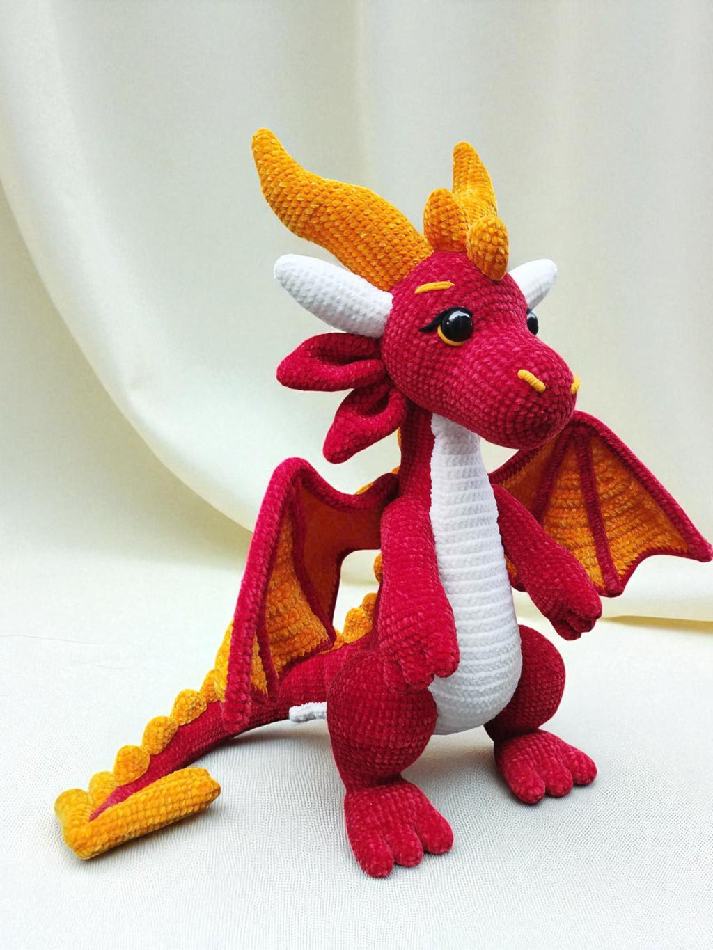 Dragon Crochet Pattern PDF: Amigurumi Plush Toy Tutorial (Digital Download)