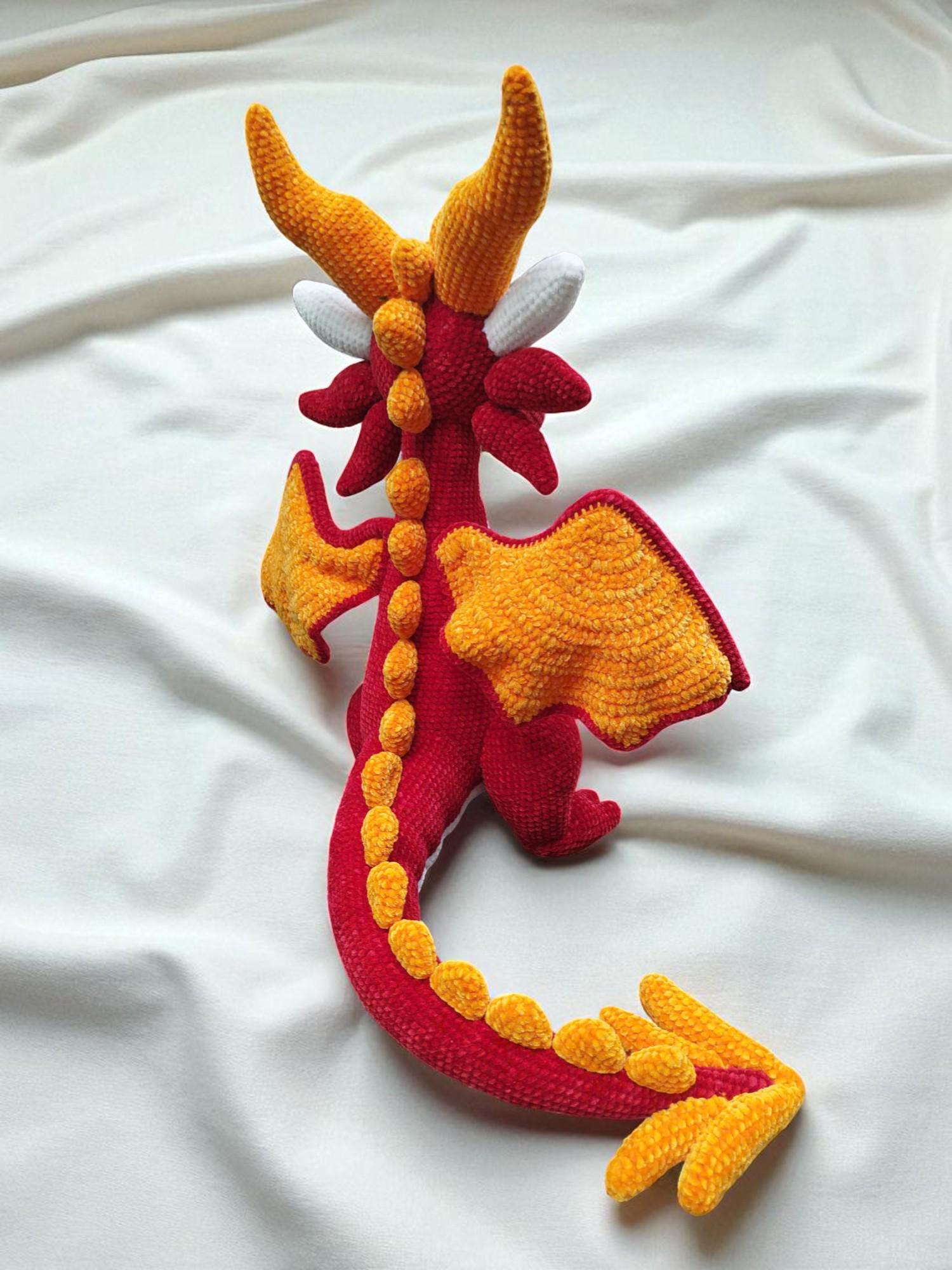 Dragon Crochet Pattern PDF: Amigurumi Plush Toy Tutorial (Digital Download)