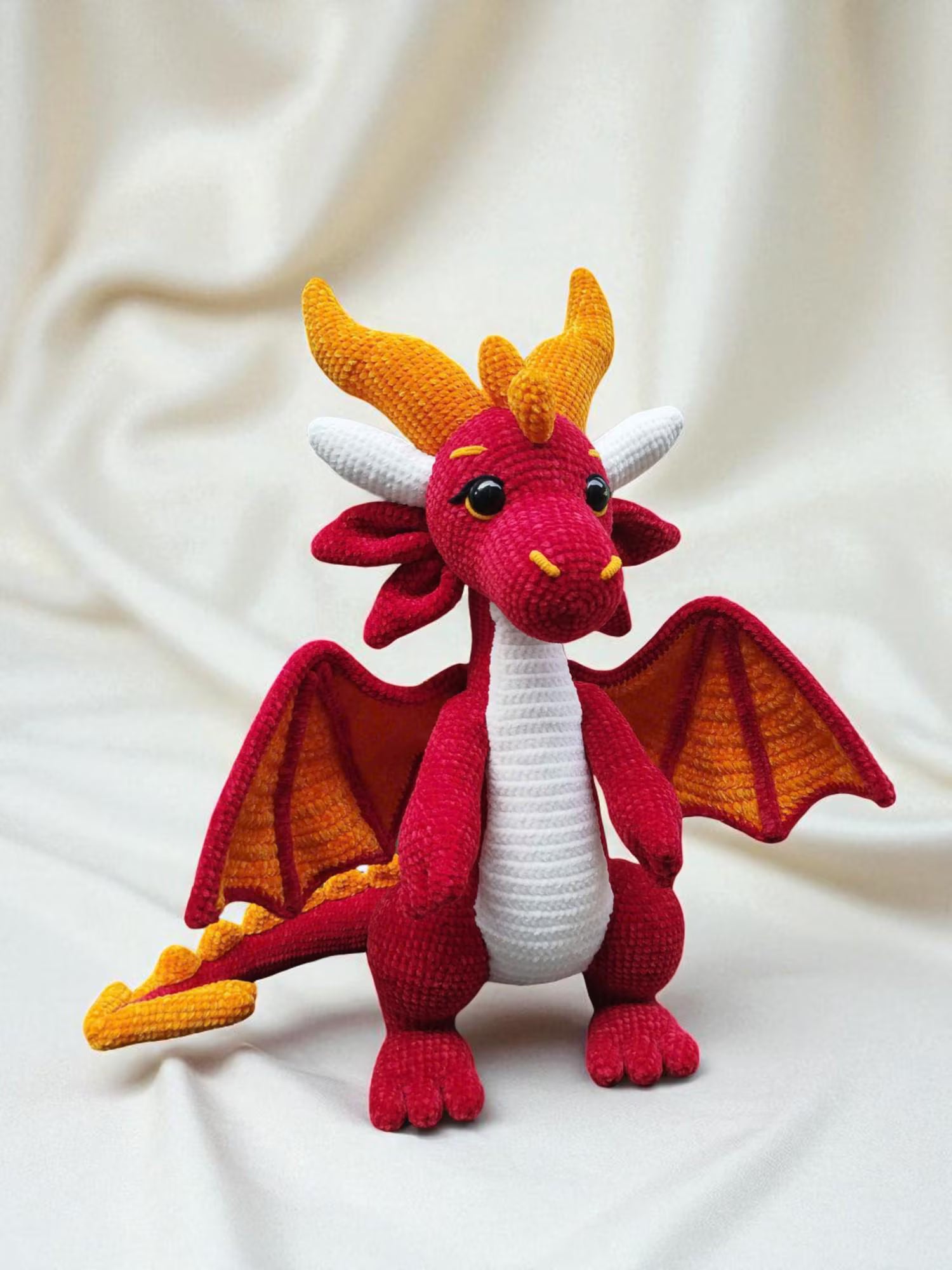Dragon Crochet Pattern PDF: Amigurumi Plush Toy Tutorial (Digital Download)