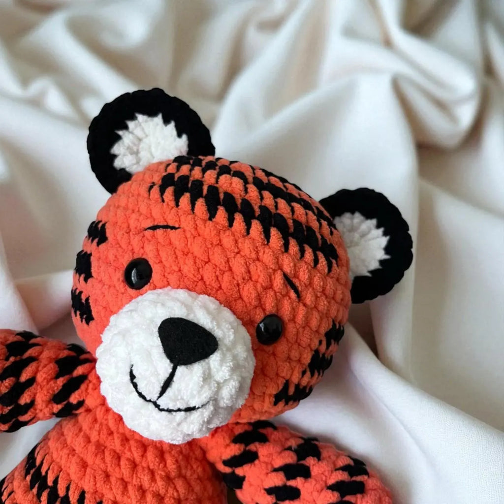 Tiger Amigurumi Crochet Pattern, Beginner-Friendly Stuffed Animal (PDF Download)