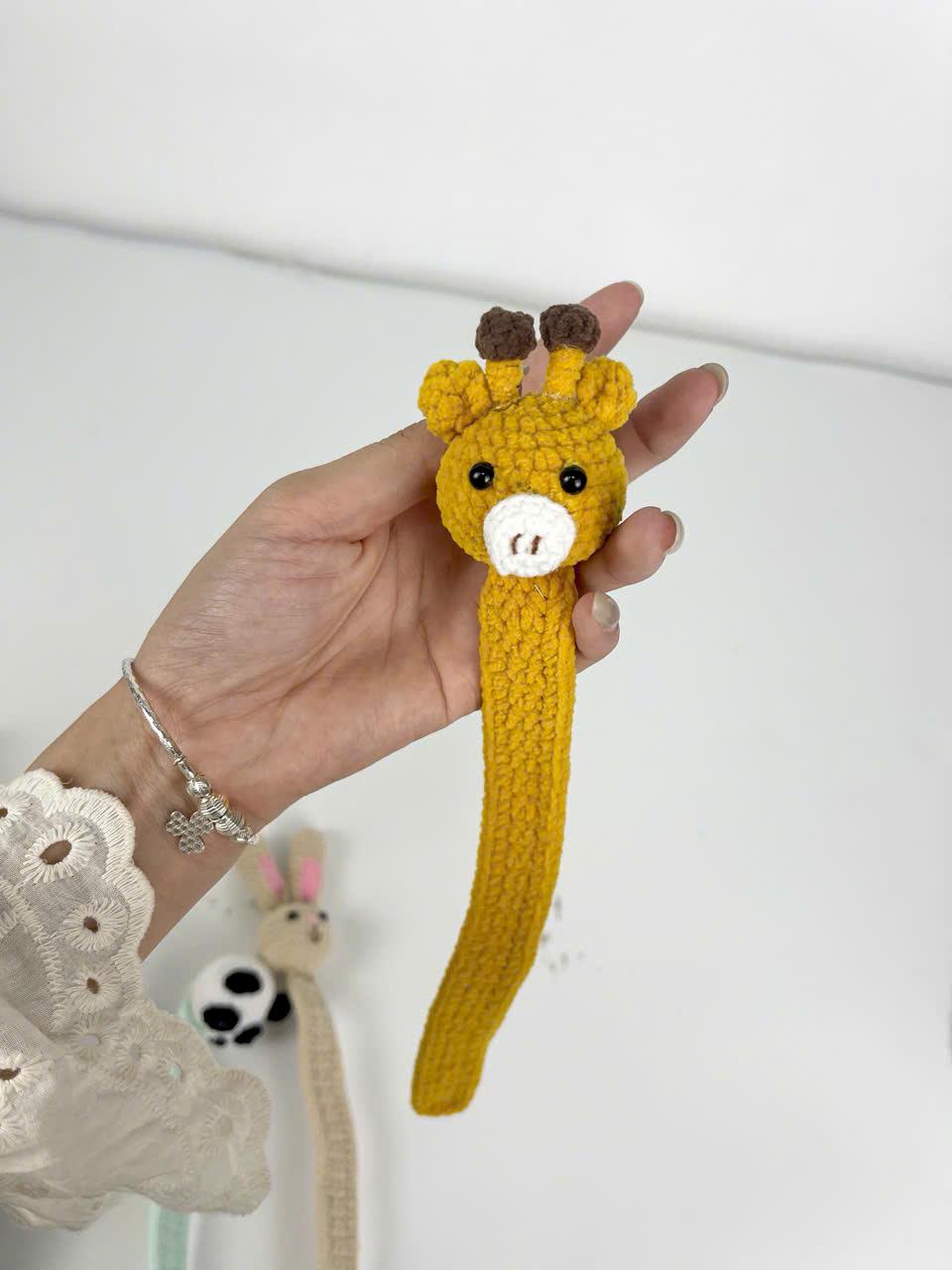 Animal Crochet Bookmark Pattern Bundle: Fox, Bunny, Deer, Panda (PDF Pattern)