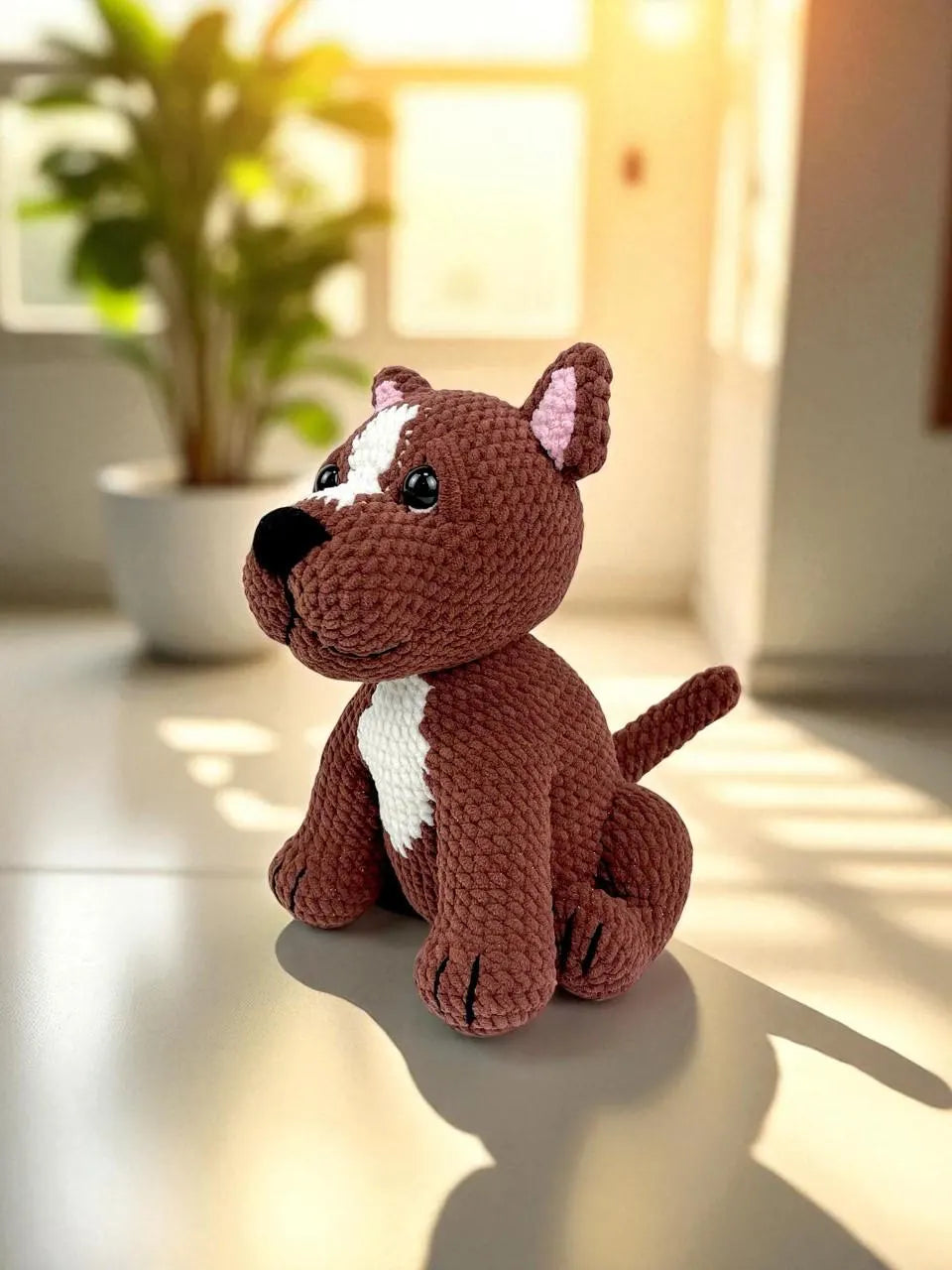 Crochet Pitbull Pattern: Amigurumi Dog DIY Tutorial (PDF Pattern)