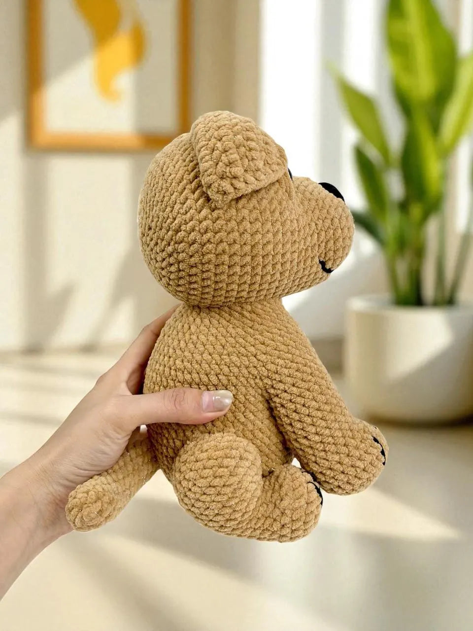Digital Crochet Pattern, Cream Pitbull Amigurumi PDF