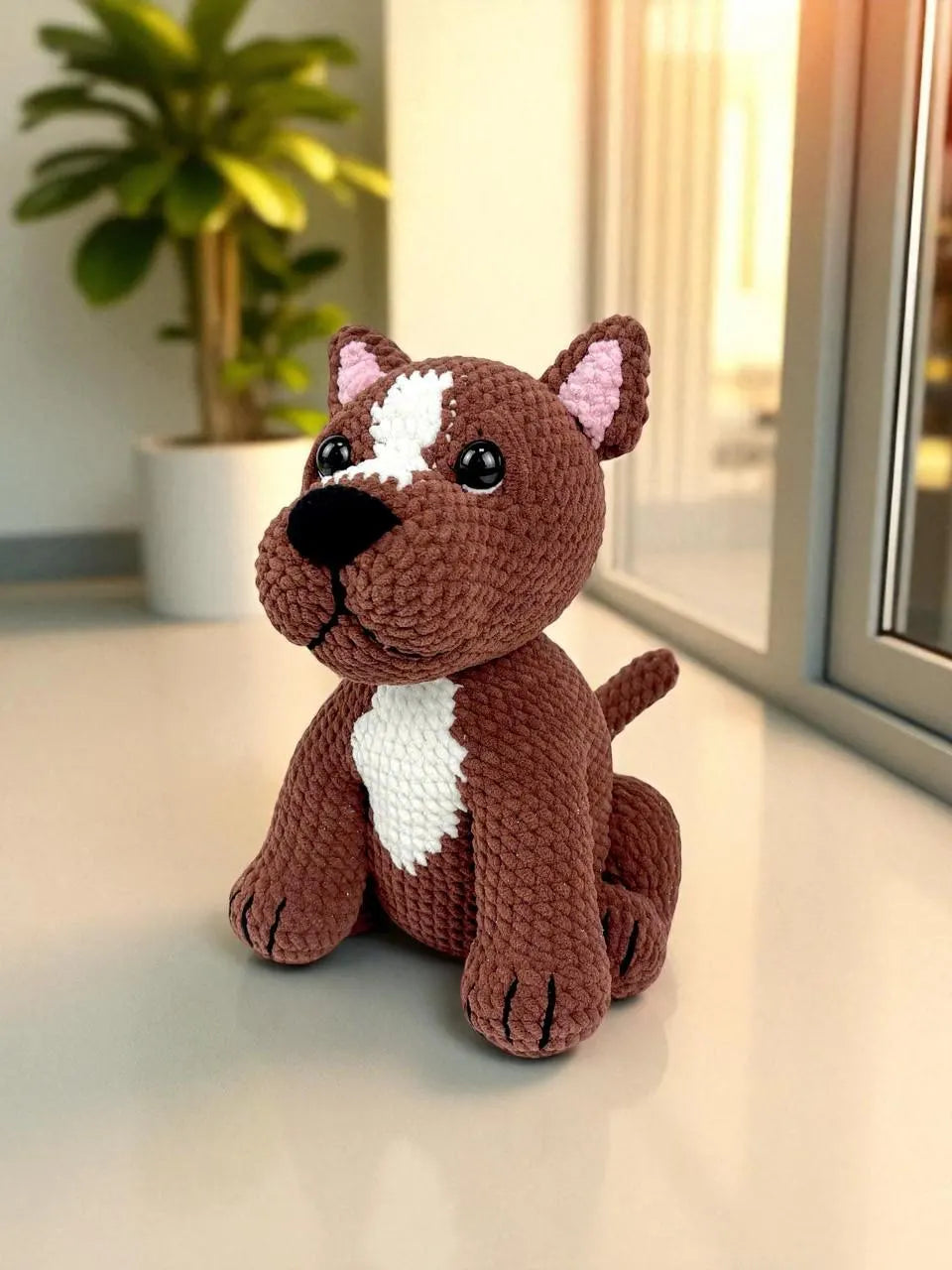 Crochet Pitbull Pattern: Amigurumi Dog DIY Tutorial (PDF Pattern)
