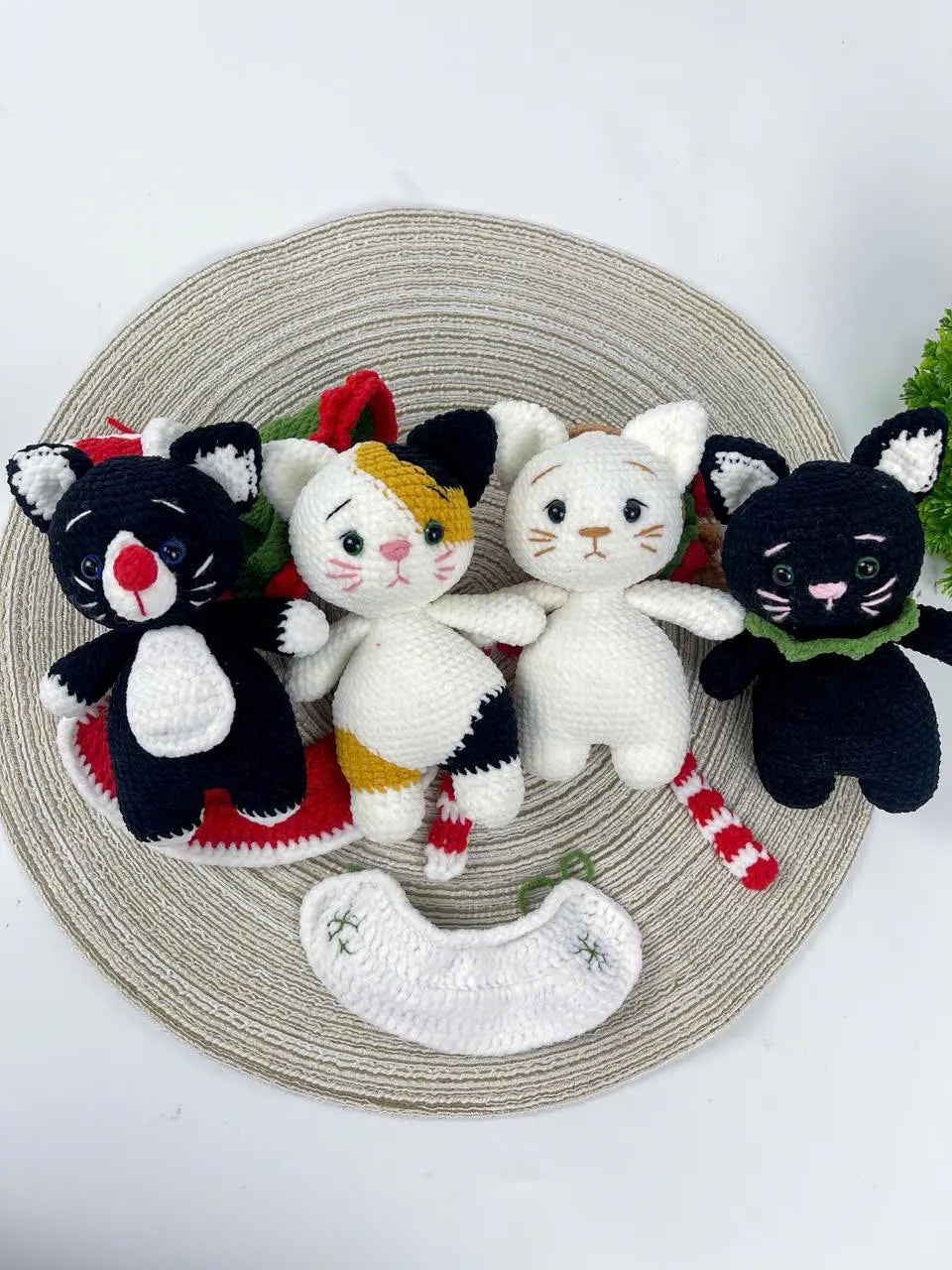 Amigurumi Christmas Cat Crochet Pattern Bundle, Holiday Decor (PDF Download)