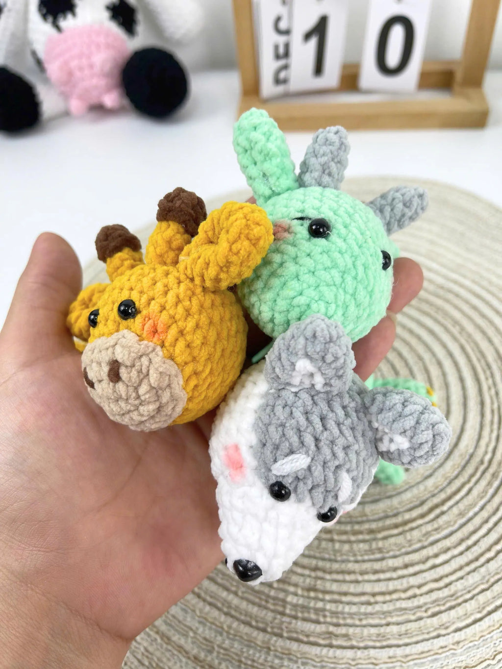Amigurumi Crochet Pattern Bundle, Long-Neck Husky, Dragon, Giraffe (PDF)