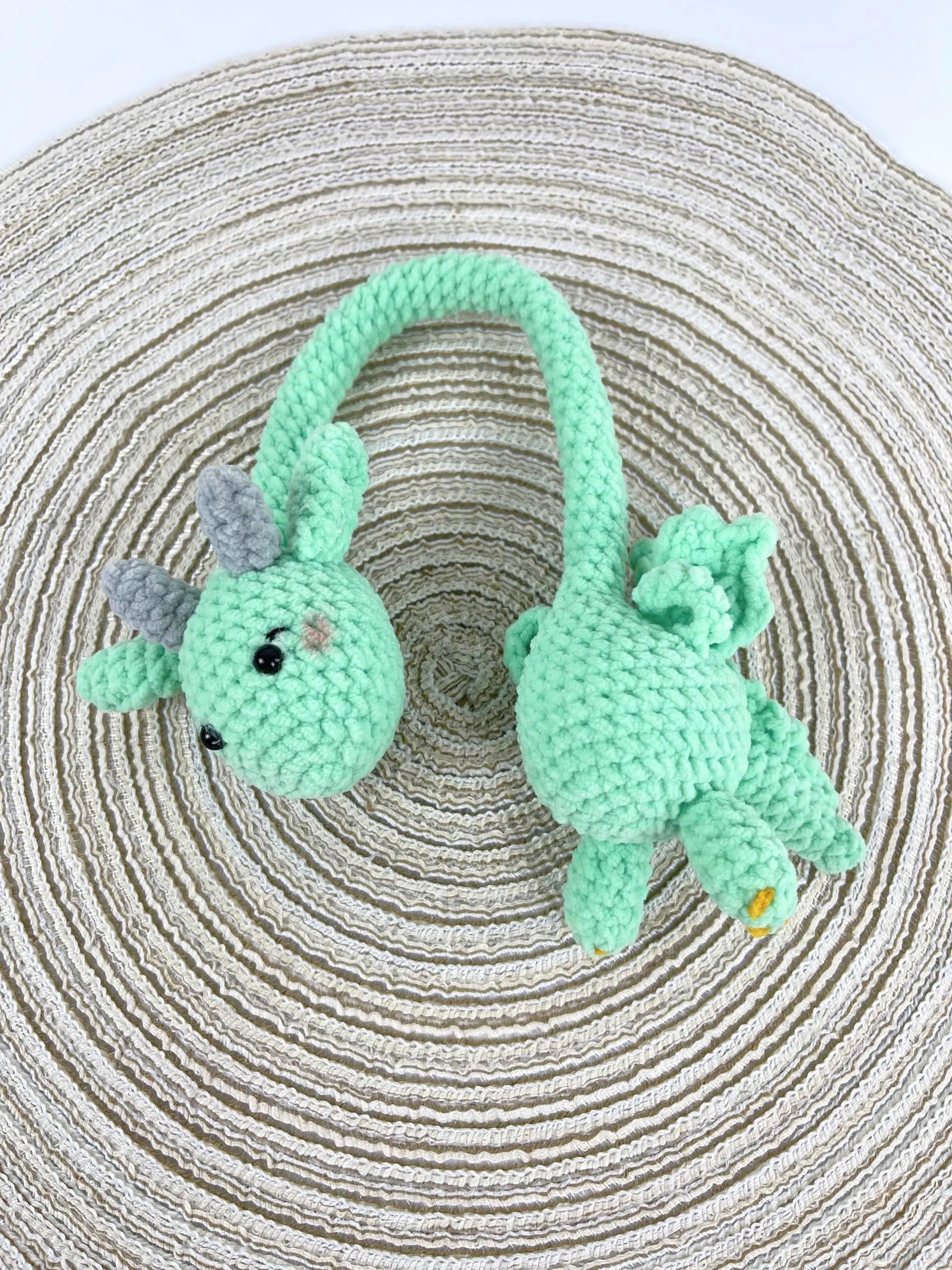 Amigurumi Crochet Pattern Bundle, Long-Neck Husky, Dragon, Giraffe (PDF)