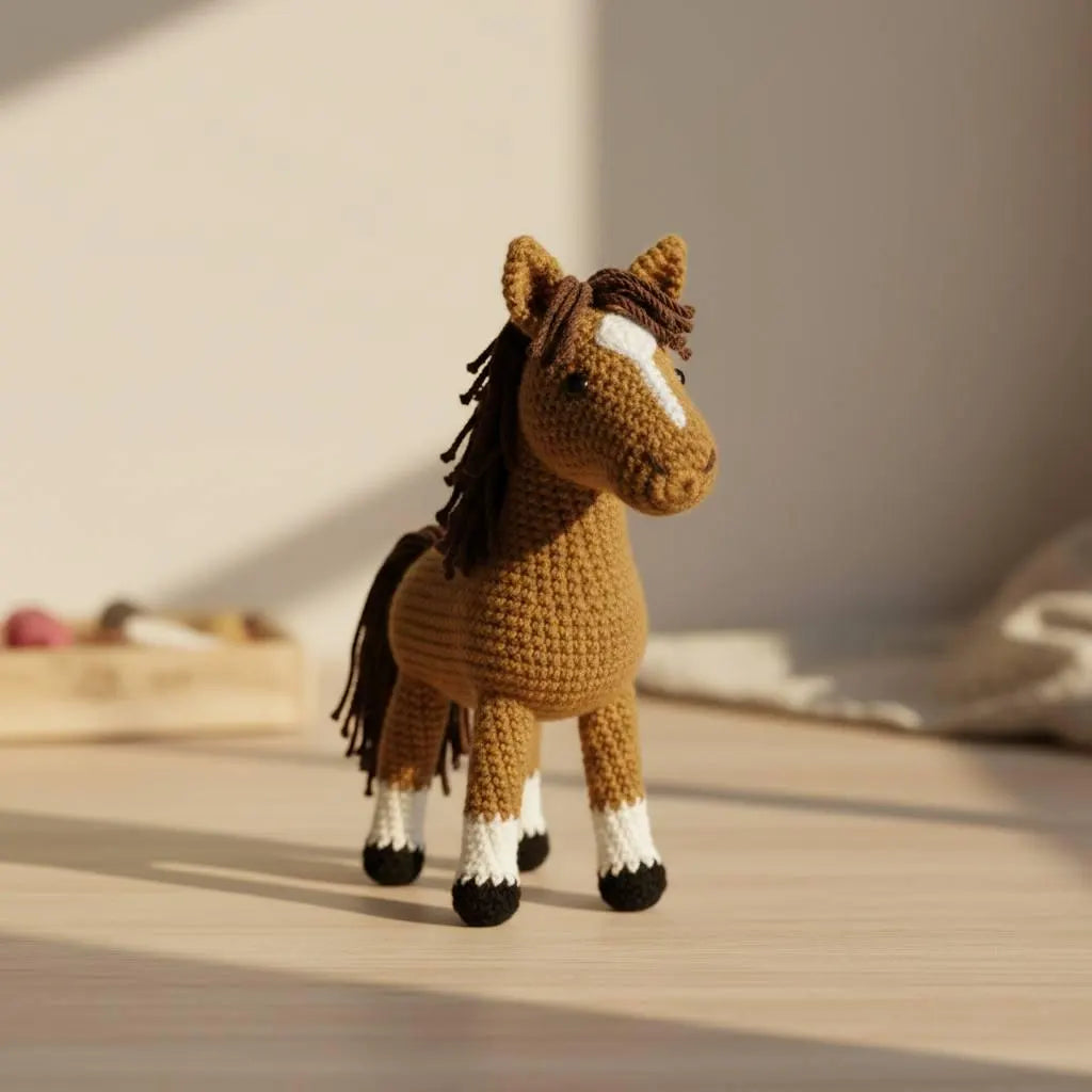 Crochet American Quarter Horse Pattern, Easy Amigurumi (PDF Pattern)