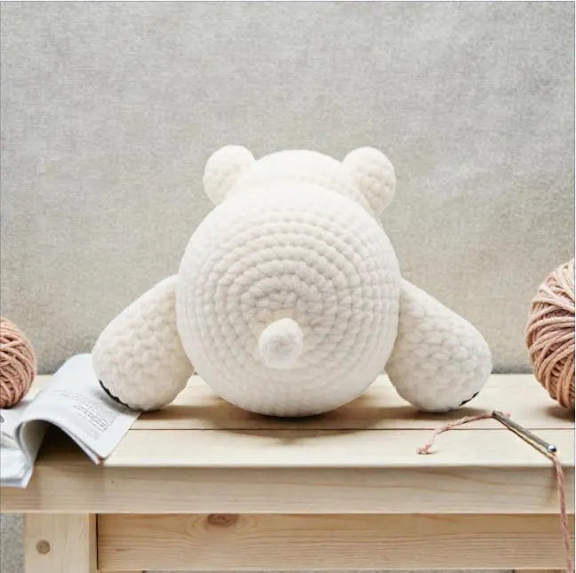 Beginner Crochet Polar Bear Amigurumi Pattern, Easy Plush (PDF 5 Languages)
