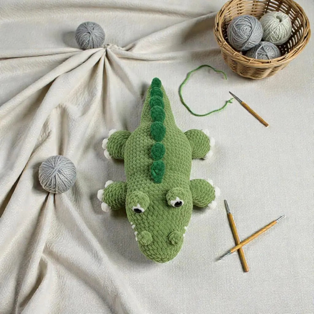 Crocodile Amigurumi Crochet Pattern – Beginner Friendly Plush (PDF Pattern)