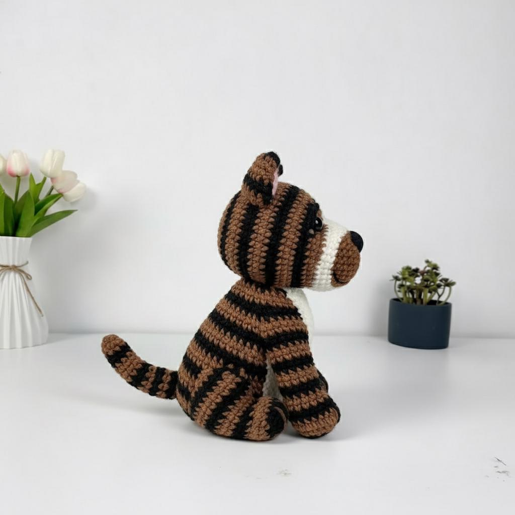 Pitbull Dog Crochet Pattern PDF, Amigurumi Dog Pattern