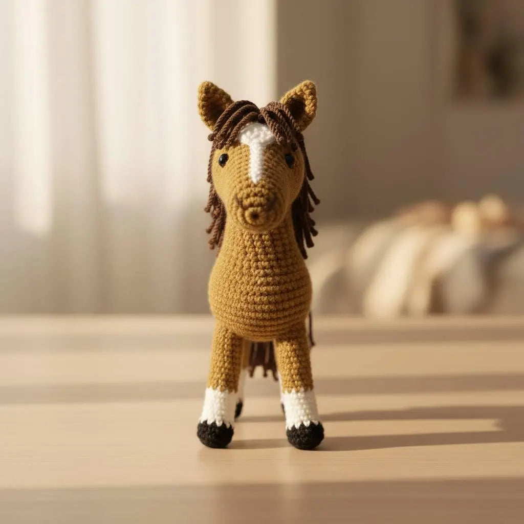 Crochet American Quarter Horse Pattern, Easy Amigurumi (PDF Pattern)
