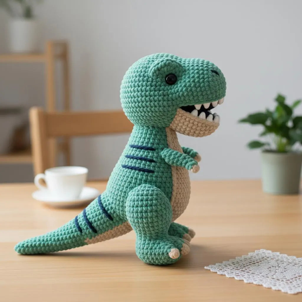 Amigurumi T-Rex Crochet Pattern, Dinosaur Toy (PDF Pattern