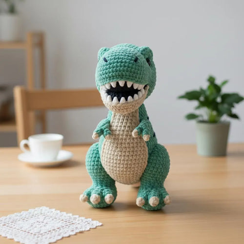 Amigurumi T-Rex Crochet Pattern, Dinosaur Toy (PDF Pattern