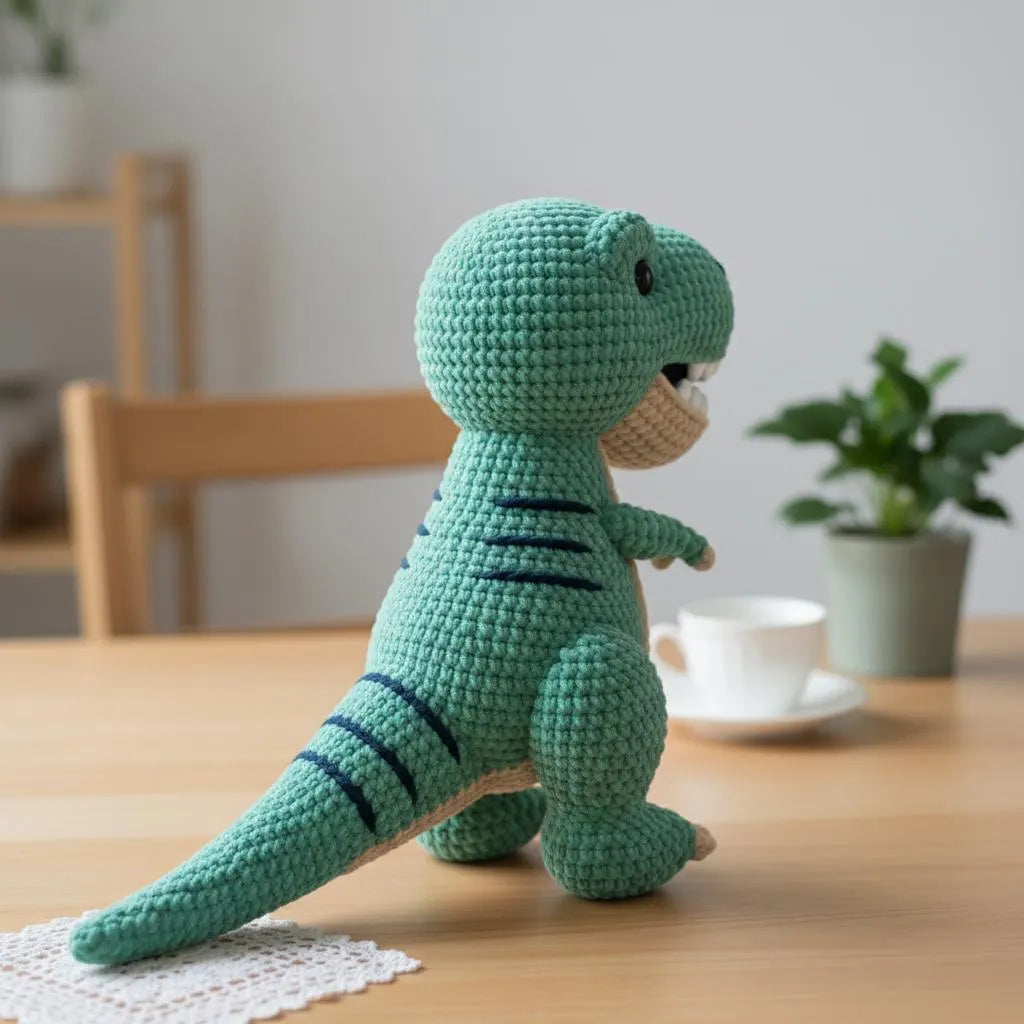 Amigurumi T-Rex Crochet Pattern, Dinosaur Toy (PDF Pattern