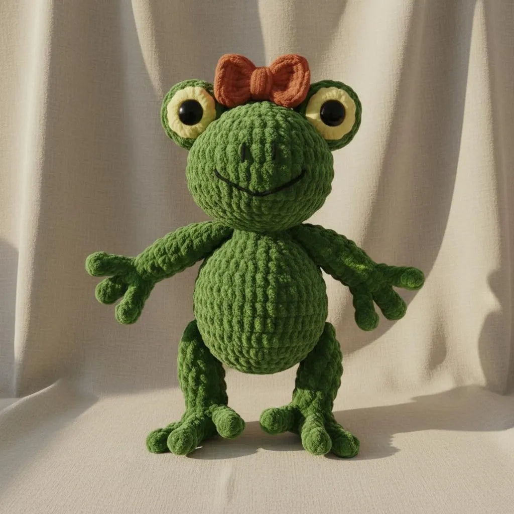 Crochet Frog Plush Pattern – Beginner Friendly Amigurumi (PDF Pattern)
