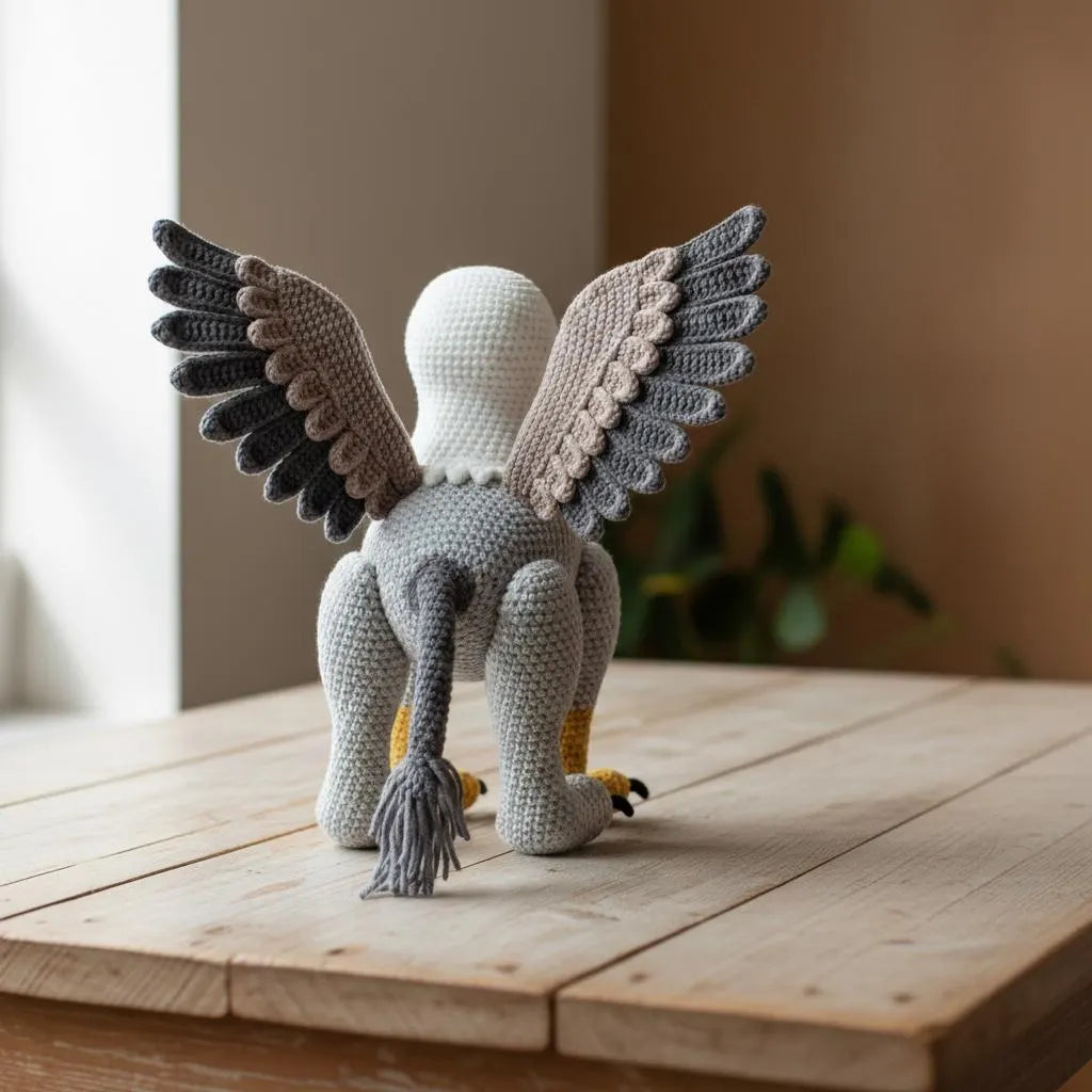Griffin Amigurumi Crochet Pattern, Mythical Fantasy Animal (PDF Pattern)