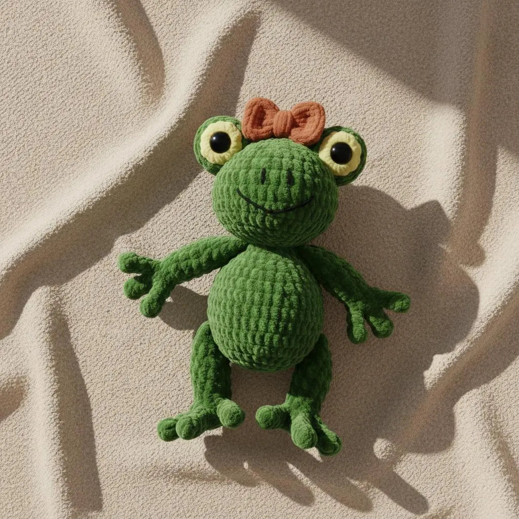 Crochet Frog Plush Pattern – Beginner Friendly Amigurumi (PDF Pattern)