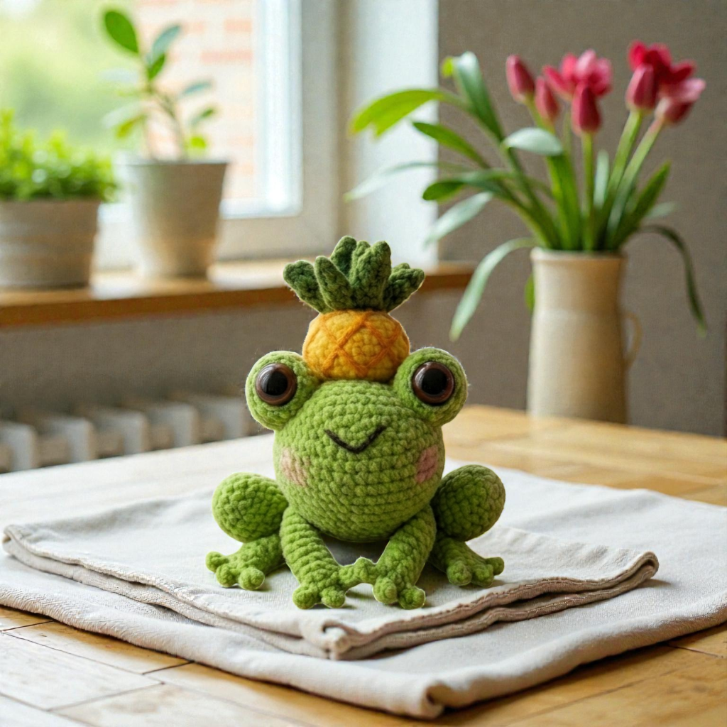 Animal Crochet Pattern Bundle, Frog and Bunny Amigurumi, Cute Kawaii Plush Set with Fruit Theme