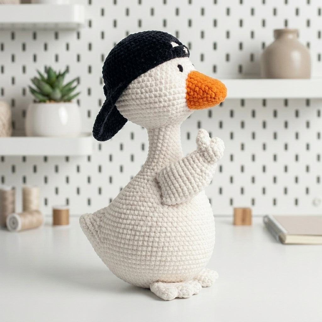 Duck Plush Crochet Pattern PDF, Cute Goose Amigurumi Tutorial
