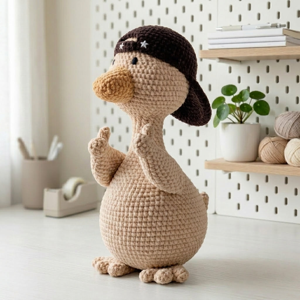 Duck Plush Crochet Pattern PDF, Cute Goose Amigurumi Tutorial