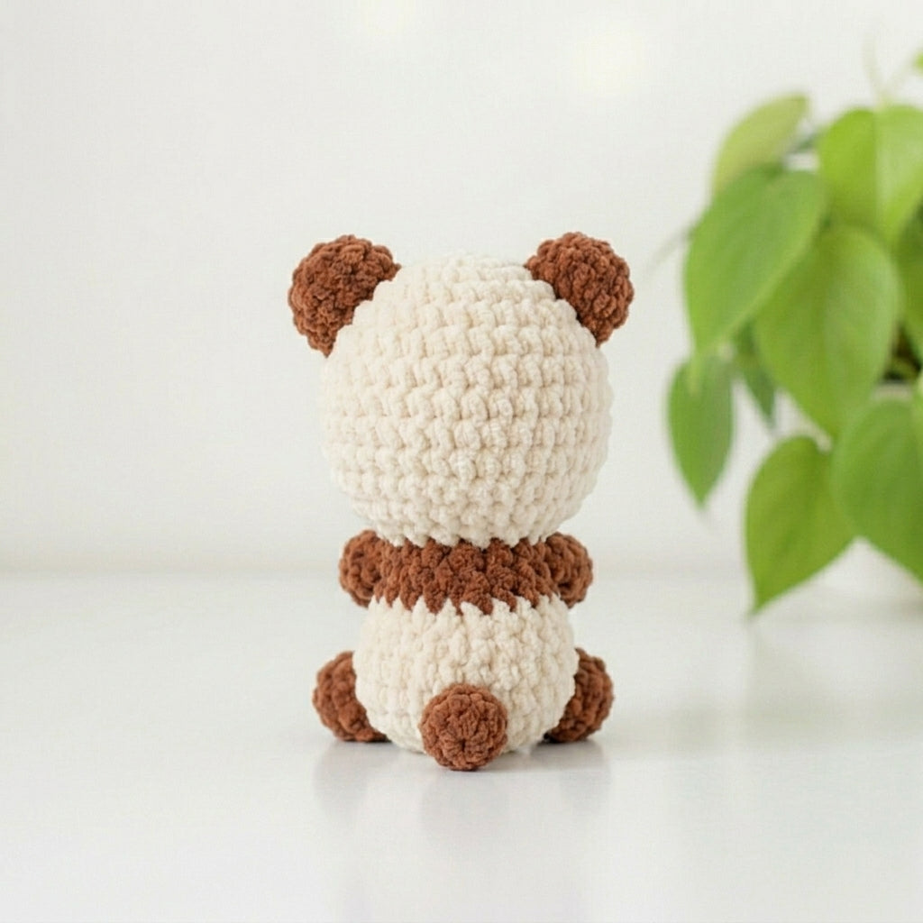 Mini Panda with Bamboo Amigurumi Pattern