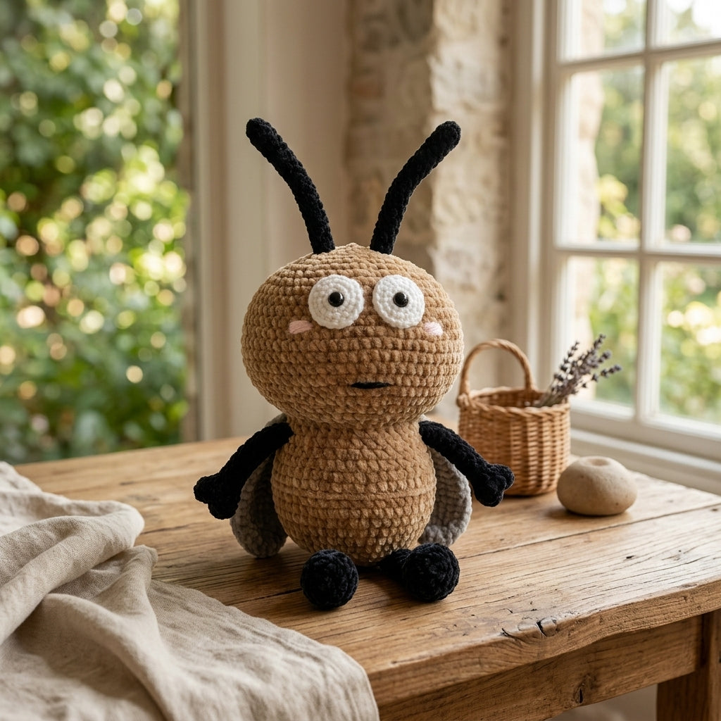 Cockroach Crochet Pattern PDF, Cute Insect Amigurumi Plush