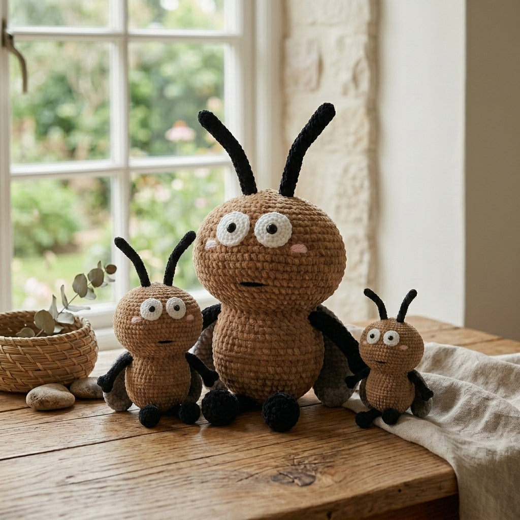 Cockroach Crochet Pattern PDF, Cute Insect Amigurumi Plush