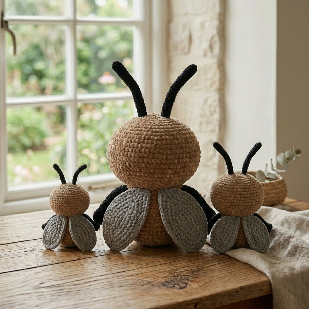 Cockroach Crochet Pattern PDF, Cute Insect Amigurumi Plush
