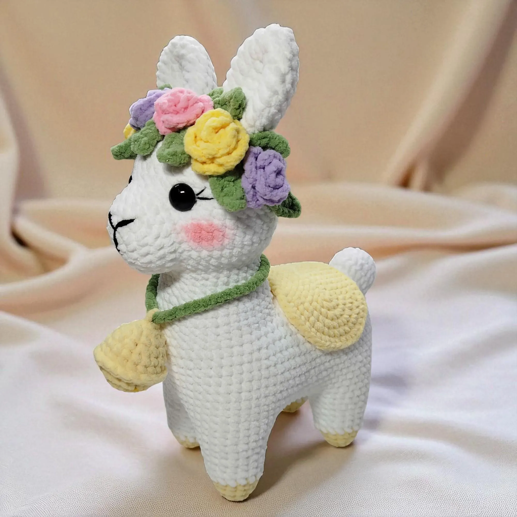 Llama Crochet Pattern PDF: Amigurumi Plush Toy Tutorial (English US Terms)