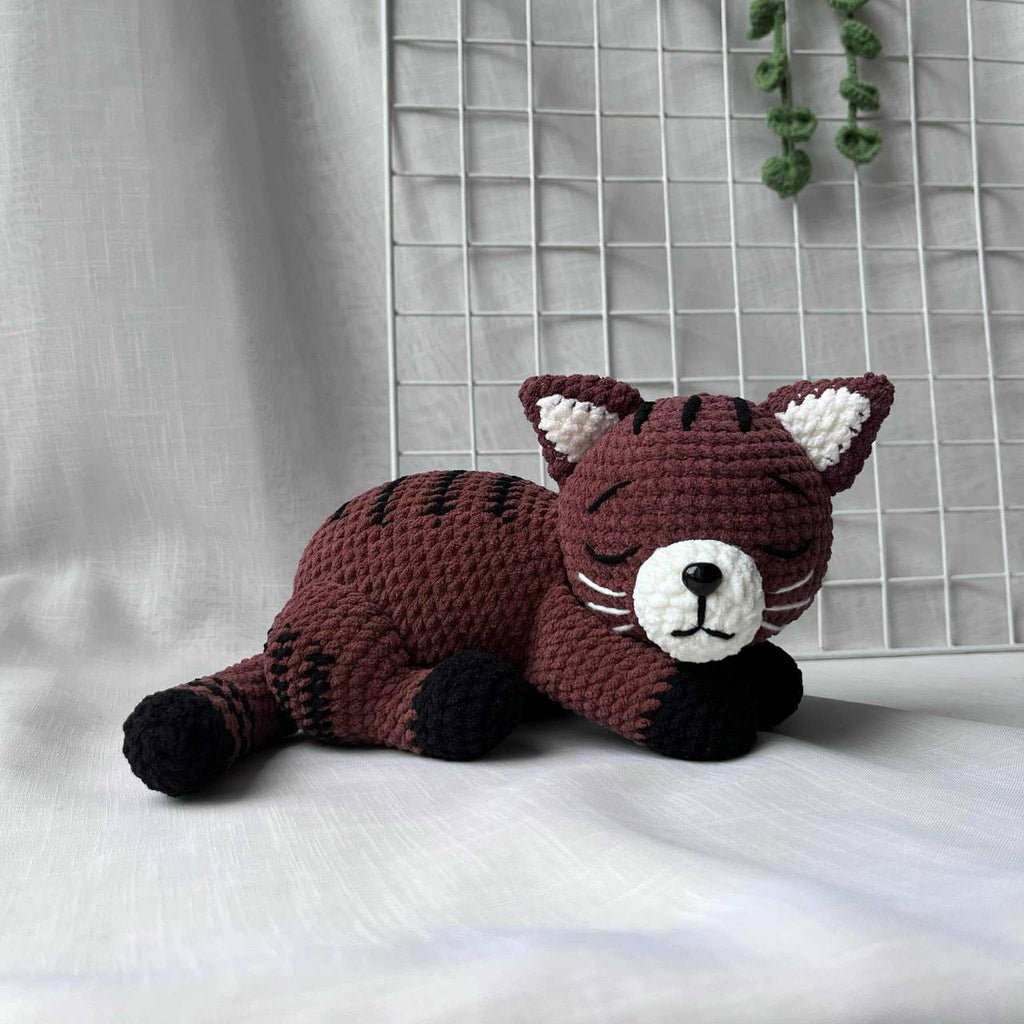 Sleeping Cat Crochet Pattern: Amigurumi Plush Toy (PDF Pattern)