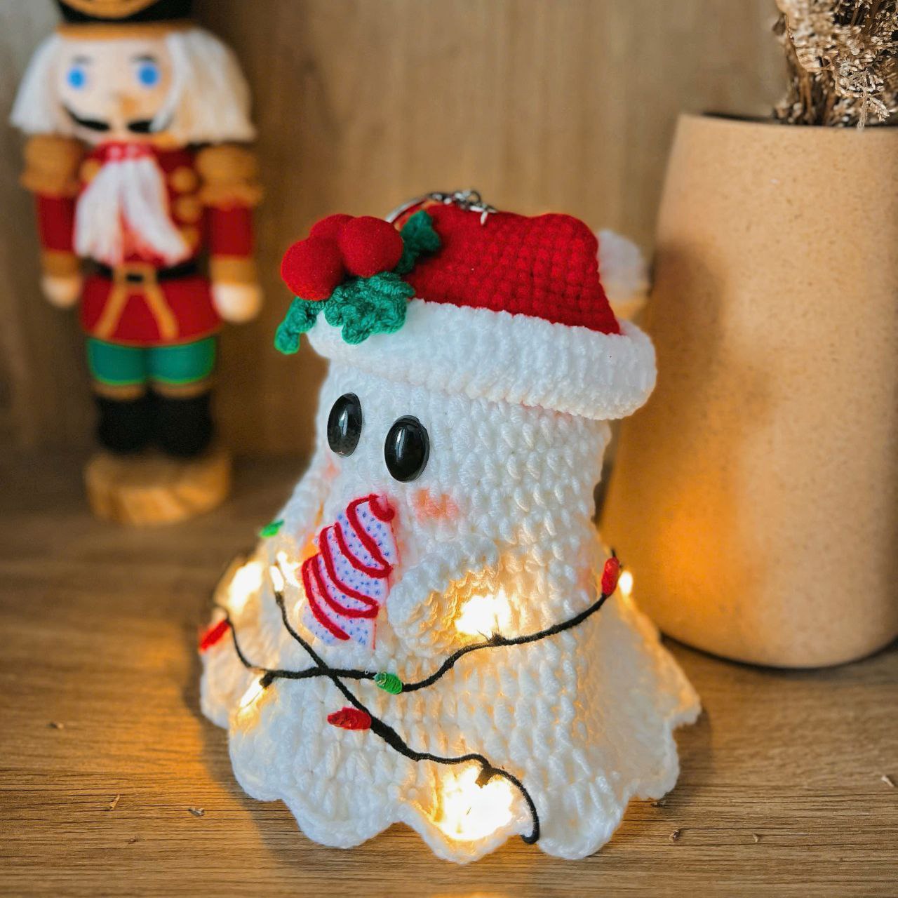 Christmas Ghost Crochet Pattern PDF, Cute Ghost Amigurumi Pattern