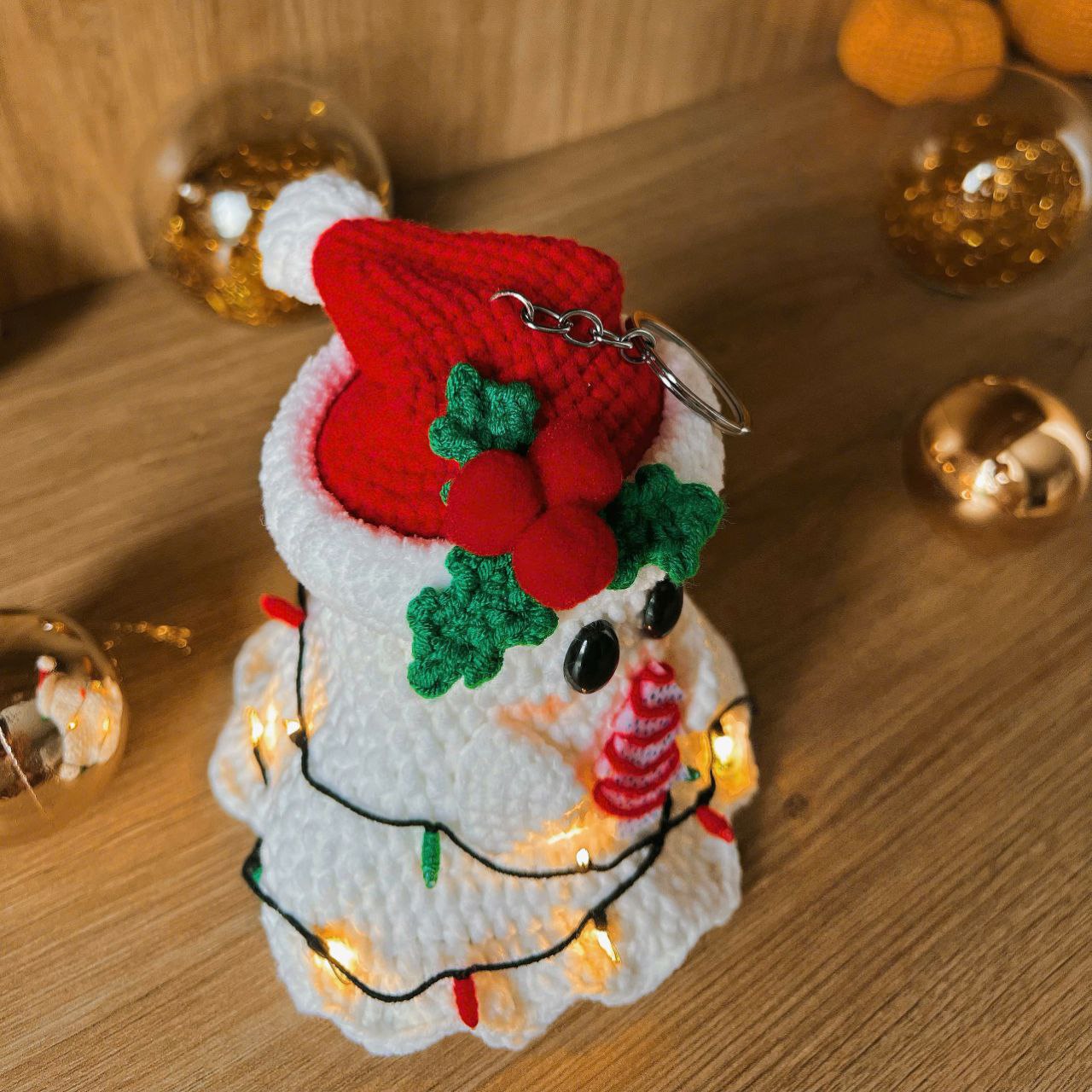 Christmas Ghost Crochet Pattern PDF, Cute Ghost Amigurumi Pattern